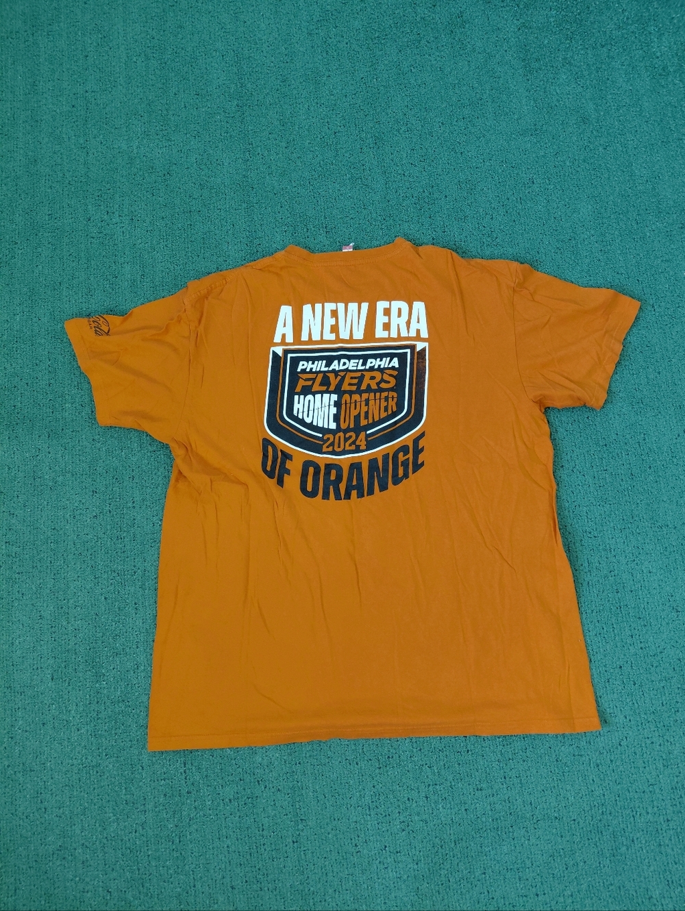 NHL Philadelphia Flyers 2024 Home Opener Promo Orange T Shirt Sz XL